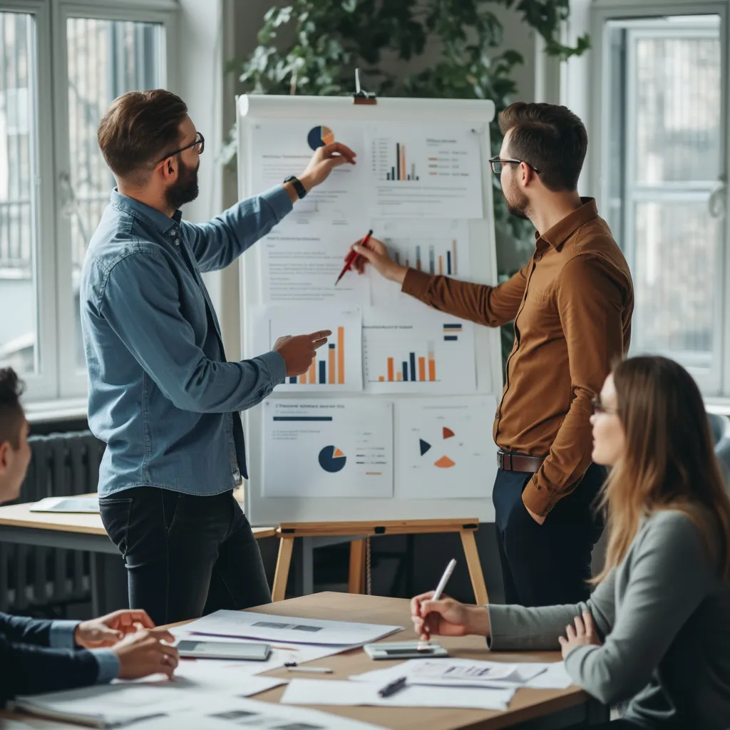 Equipo en taller de estrategia financiera